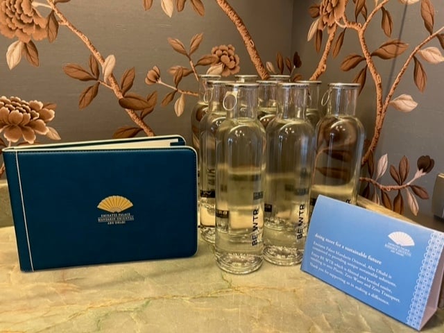 Emirates Palace Mandarin Oriental, Abu Dhabi’s most iconic luxury hotel, takes the next step for sustainability, with BE WTR, the premium water brand for hospitality and high gastronomy.